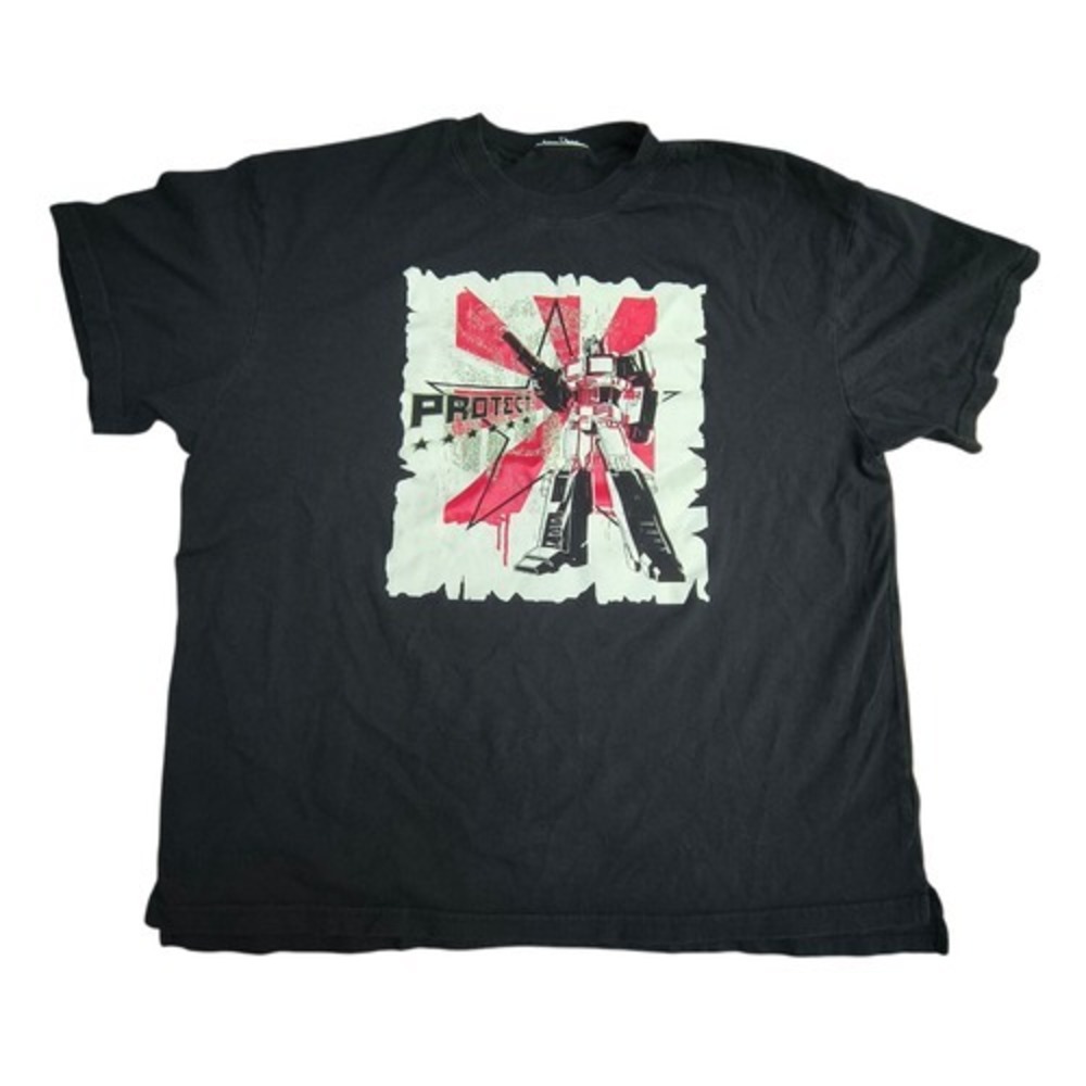 2009 Transformers Movie Promo Optimus Prime Protect Medium T-Shirt